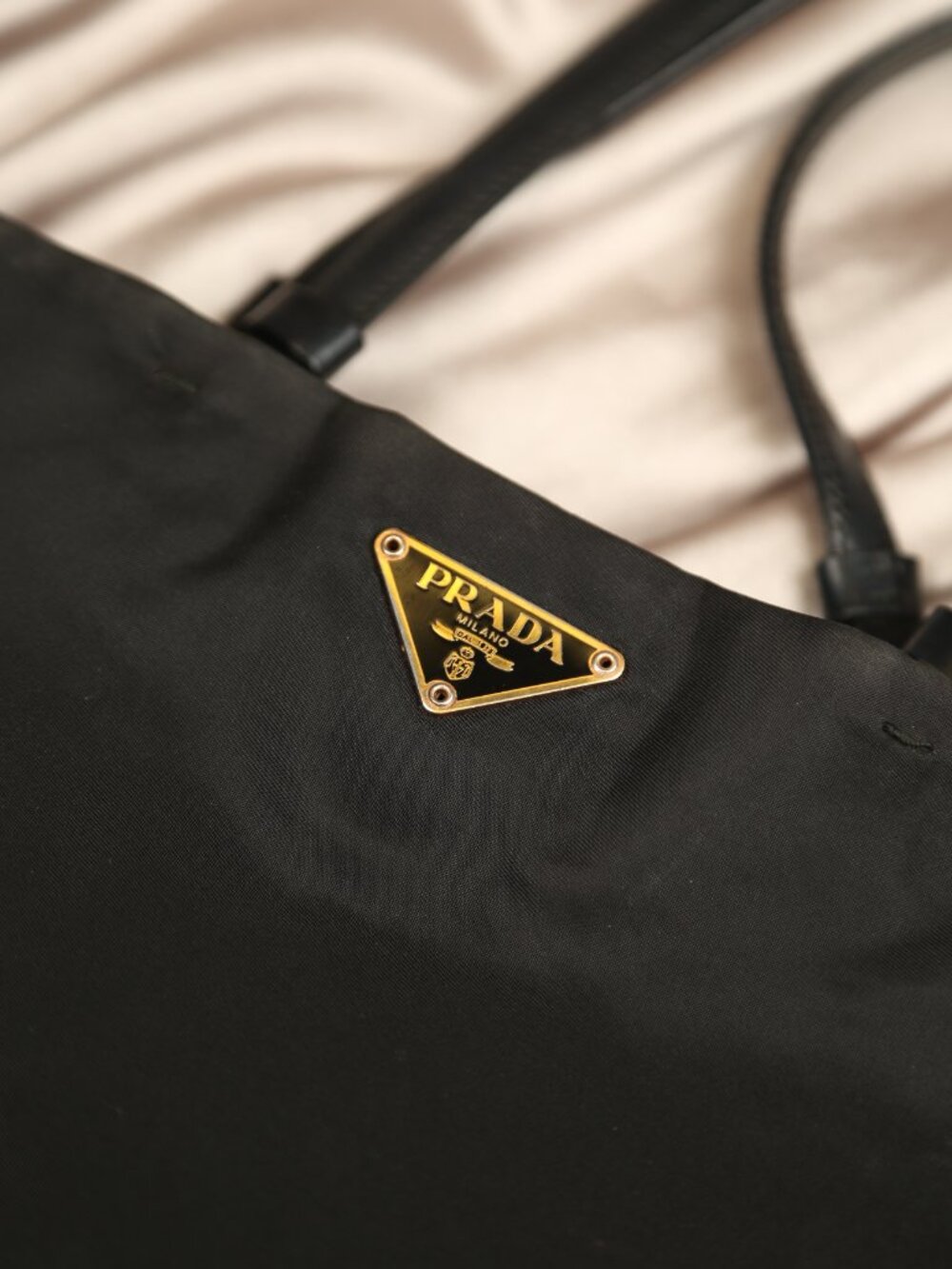 PRADA Nylon Tote Shoulder Bag - Picture 3 of 12